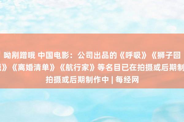 呦剐蹭哦 中国电影：公司出品的《呼吸》《狮子回头》《没问题》《离婚清单》《航行家》等名目已在拍摄或后期制作中 | 每经网